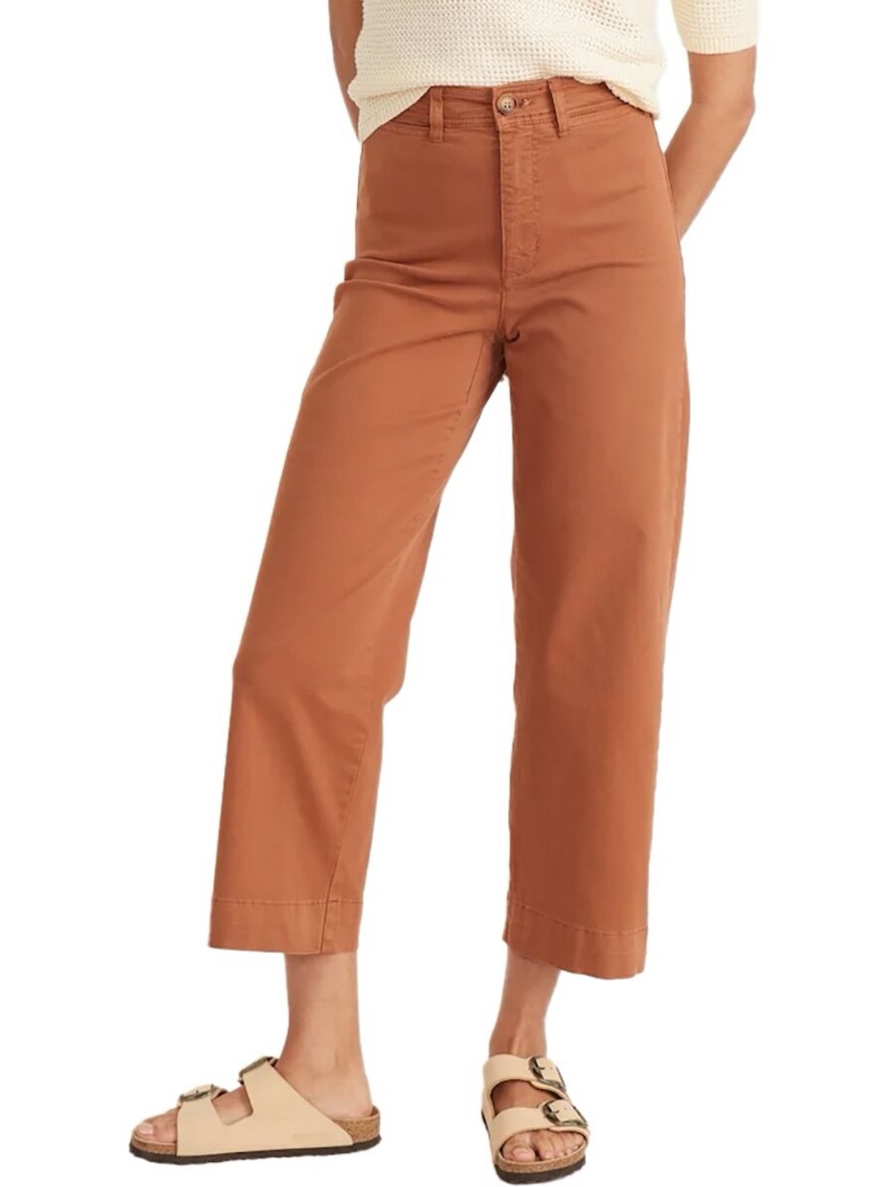 Marine Layer Bridget High Waist Slim Fit Wide Leg Pants